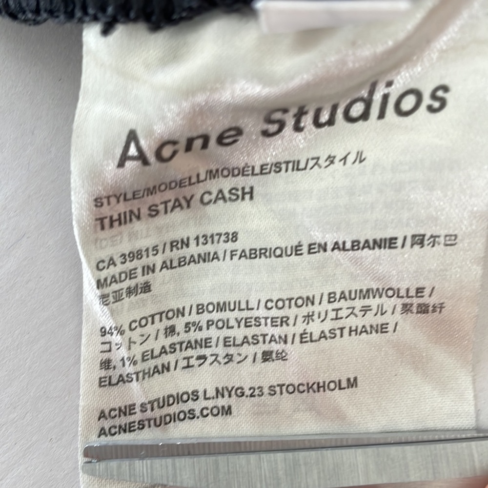 Acne Studios Straight leg black jeans - Picture 6 of 7